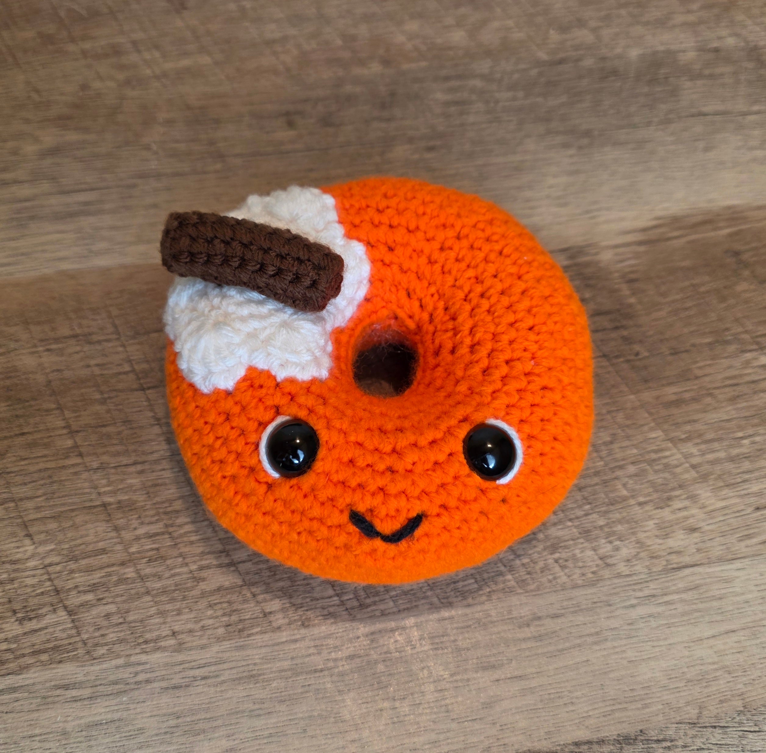 Crochet Pumpkin Donut!