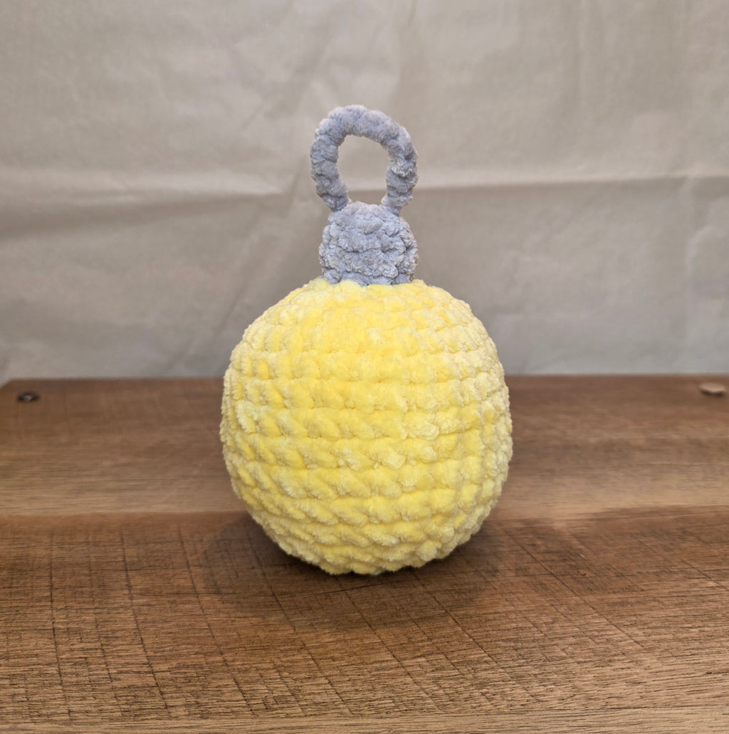 Crochet Yellow Christmas Ornament!