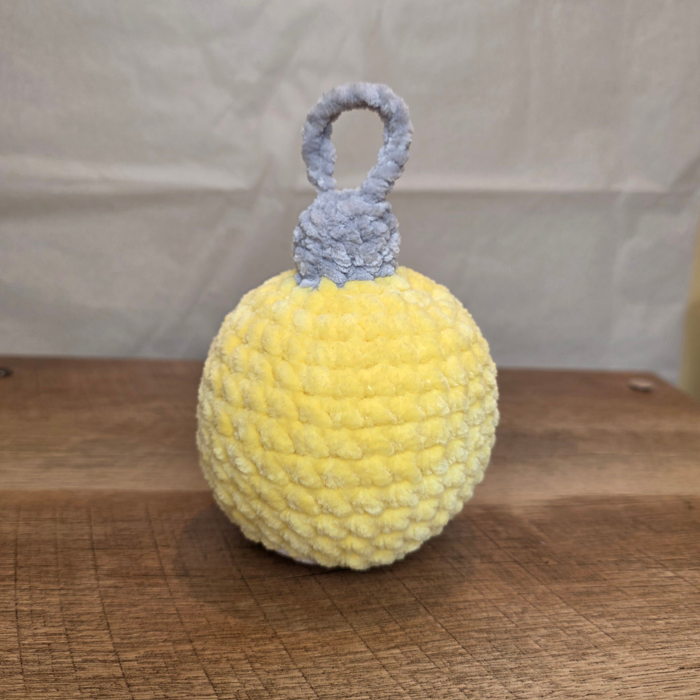Crochet Yellow Christmas Ornament!