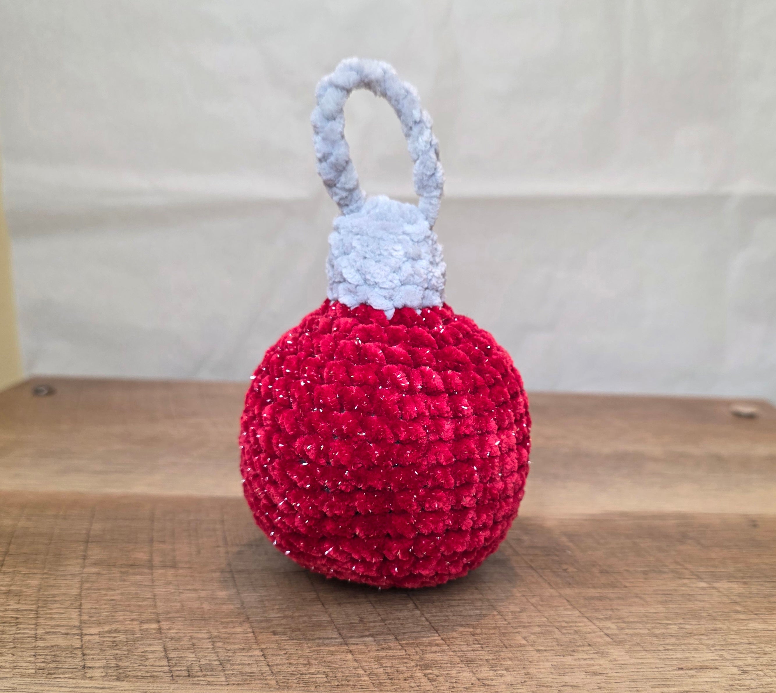 Crochet Red Christmas Ornament!