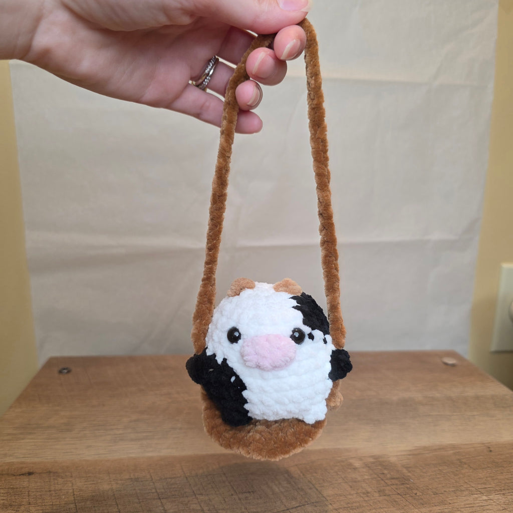 Crochet Swinging Cow!