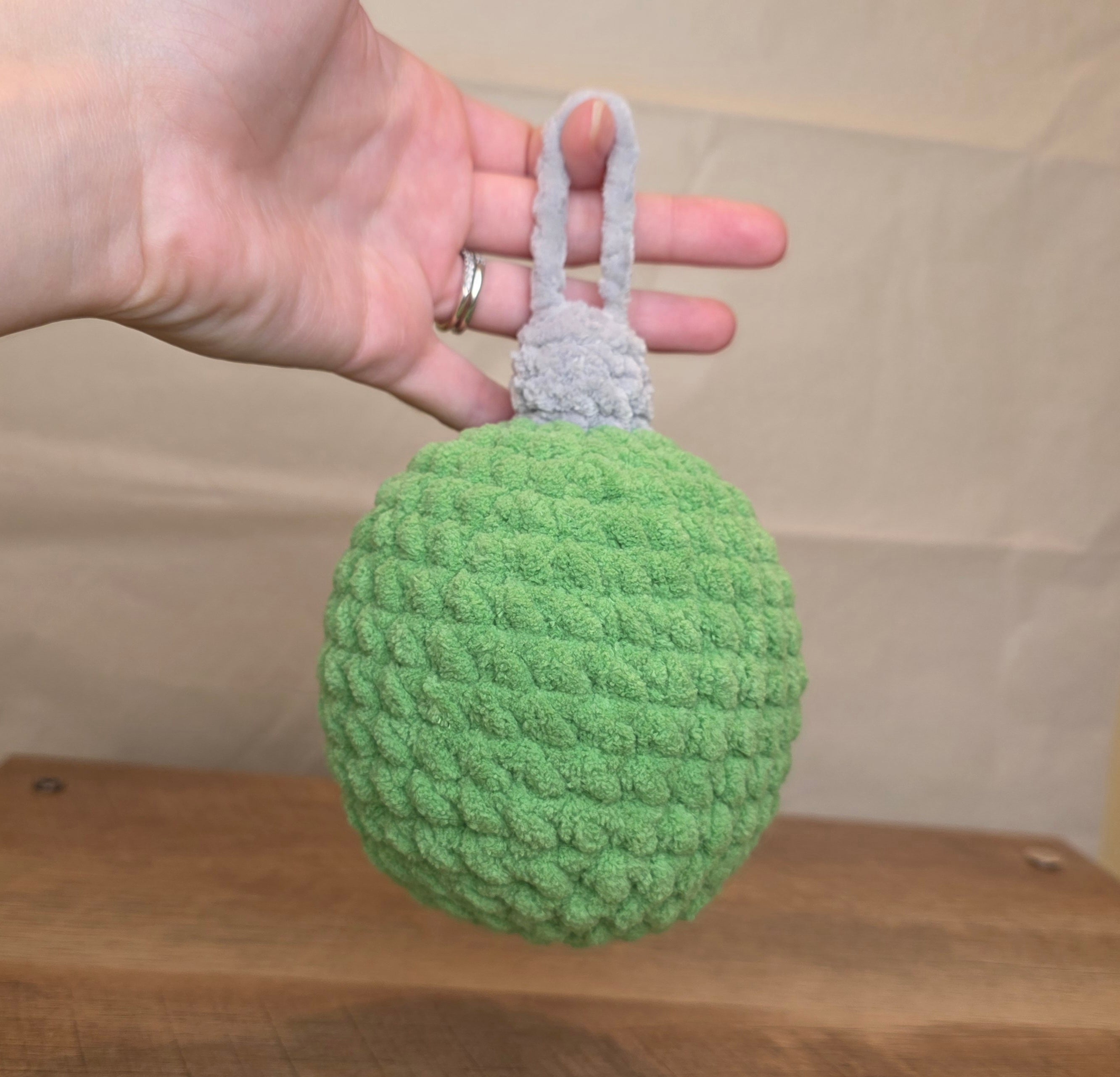 Crochet Green Christmas Ornament!