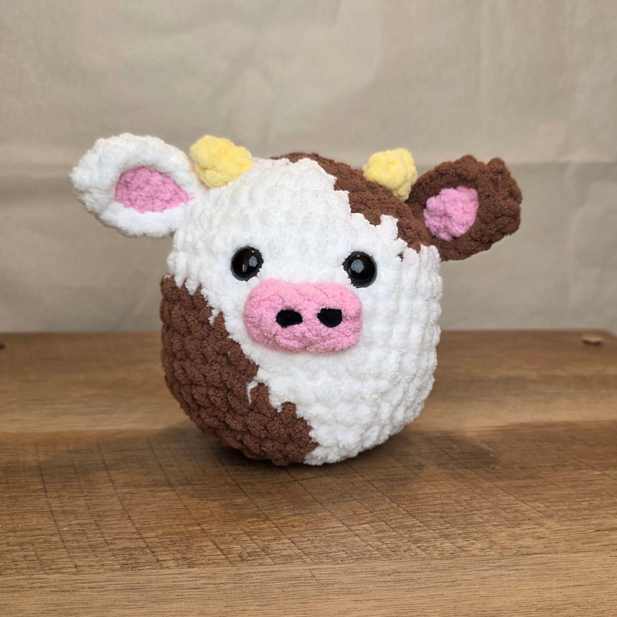 Crochet Brown Cow!
