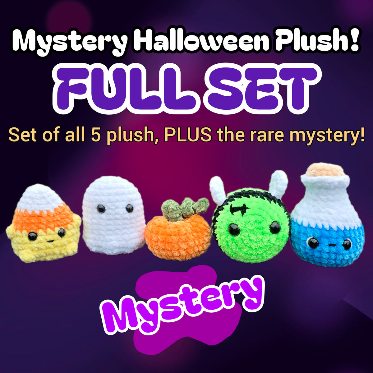 FULL SET of Halloween Mystery Plush!